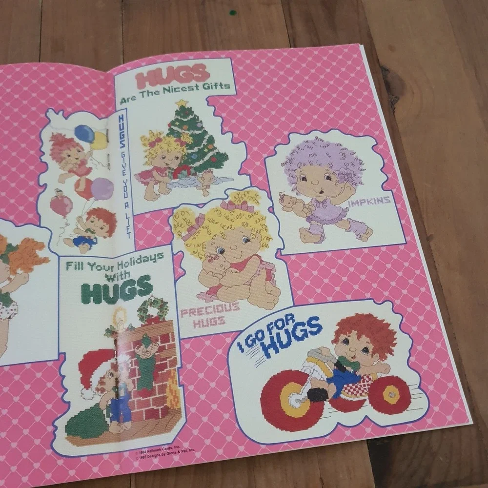 Vintage 1985 Hugga Bunch Cross Stitch Pattern Book 38 Gloria & Pat Hallmark